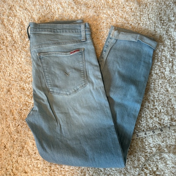 Hudson Womens Stretch Mid Rise Slim Boyfriend Natalie Denim Jeans Blue Size 27 - Picture 4 of 4